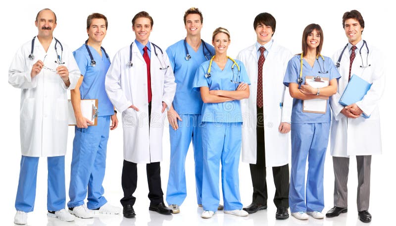 Doutores e enfermeiras foto de stock Doutores e enfermeiras foto de stock