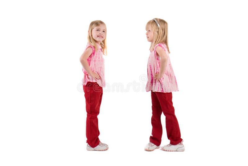 Două fetițe royalty free stock photo