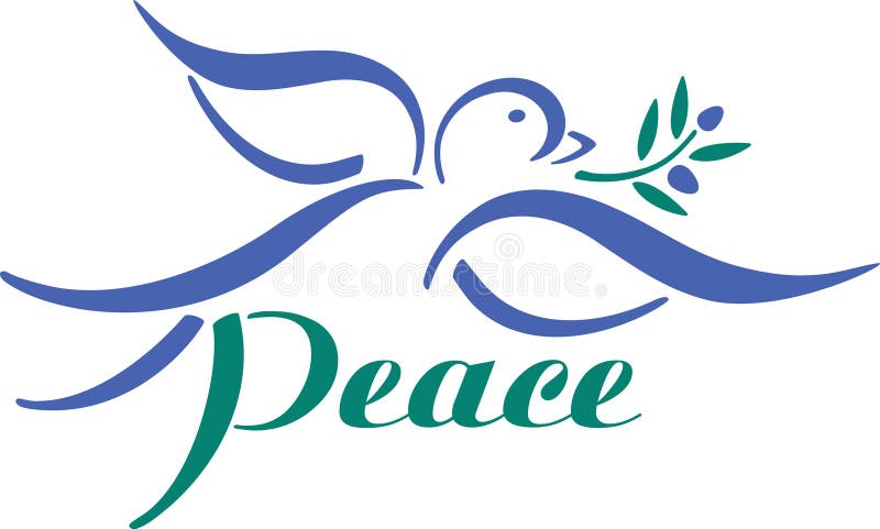 Dove with Olive Branch royalty free illustration Dove with Olive Branch royalty free illustration