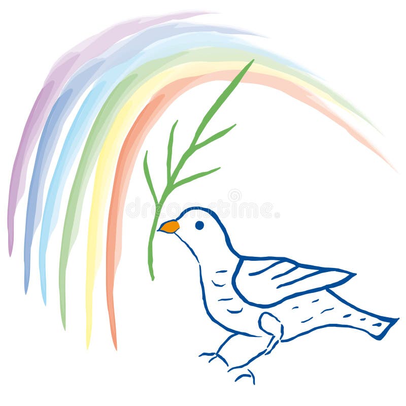 Dove of peace (vector) royalty free illustration