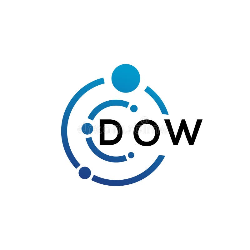DOW letter logo design on white background. DOW creative initials letter logo concept. DOW letter designDOW letter logo design on white background. DOW letter design.
