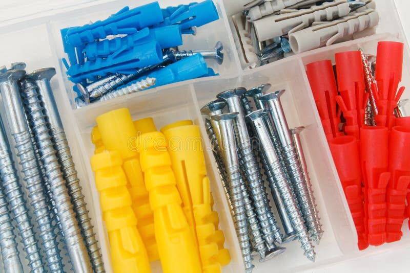 Dowels śruby zdjęcia stock