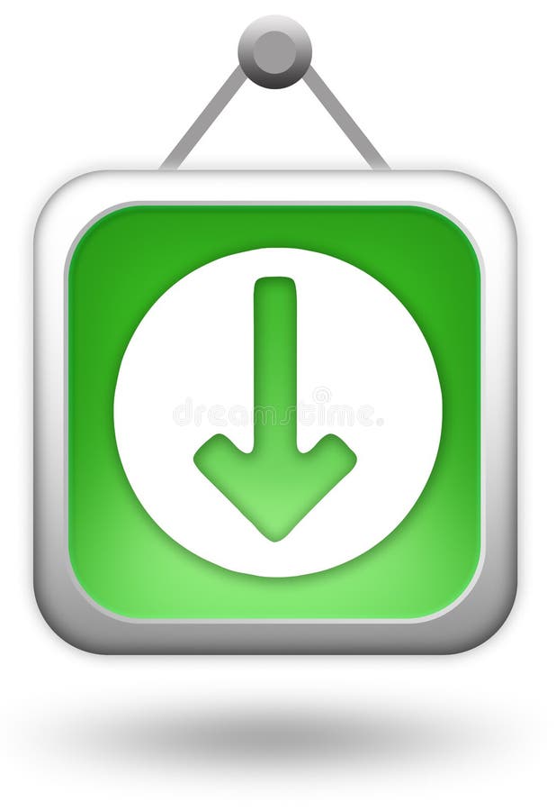 Download button stock illustration