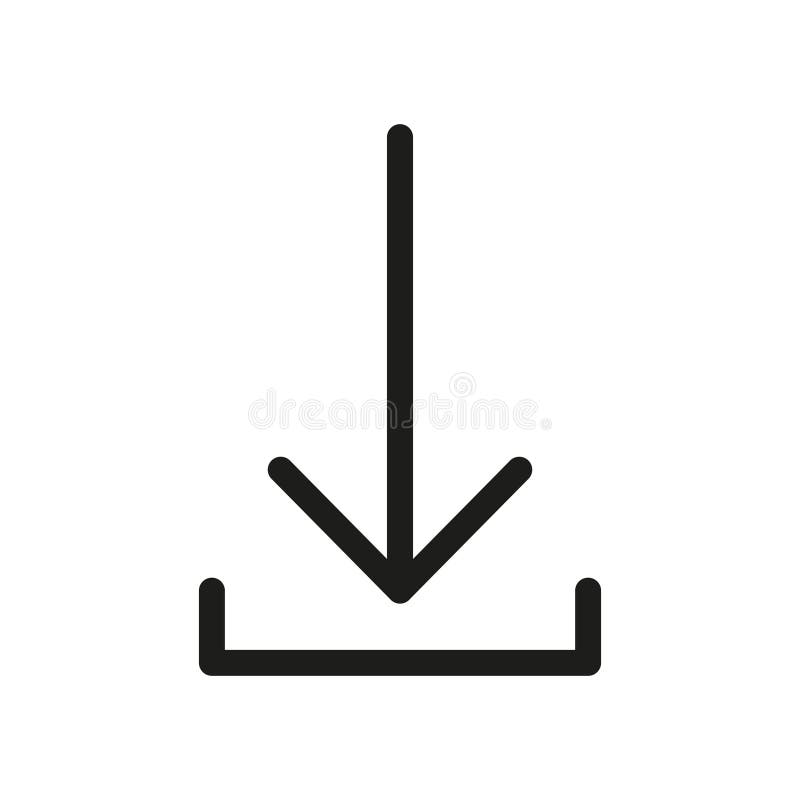 Download icon. Data transfer symbol. Save to disk sign. Content download concept. Vector illustration. EPS 10. royalty free illustration