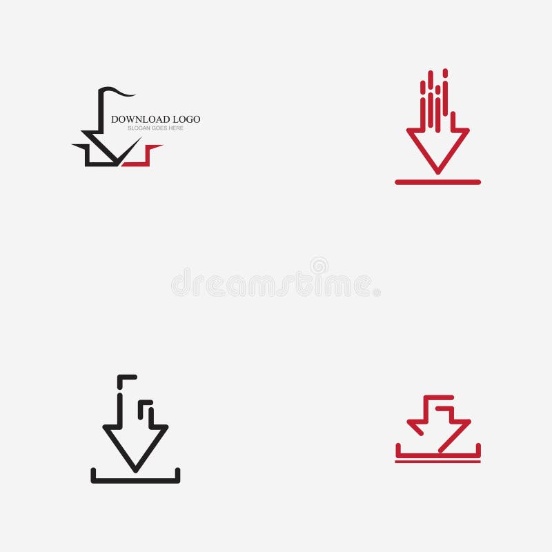 Download icon vector symbol illustration design template royalty free illustration