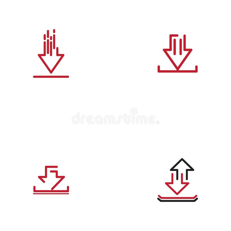 Download icon vector symbol illustration design template royalty free illustration