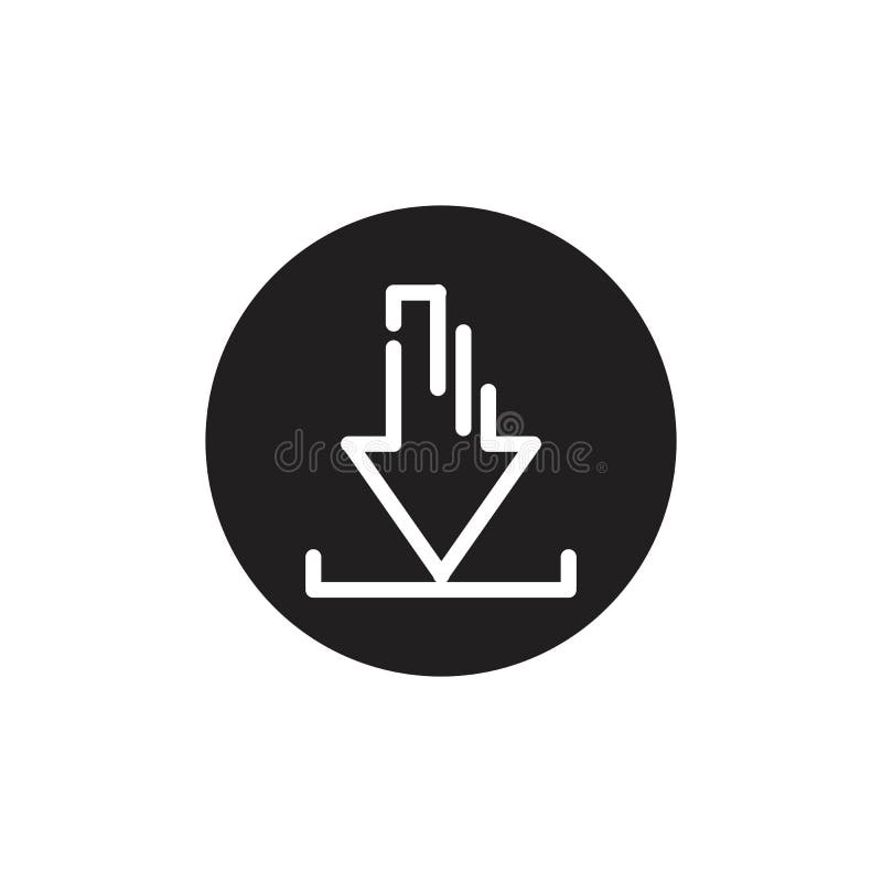 Download icon vector symbol illustration design template vector illustration
