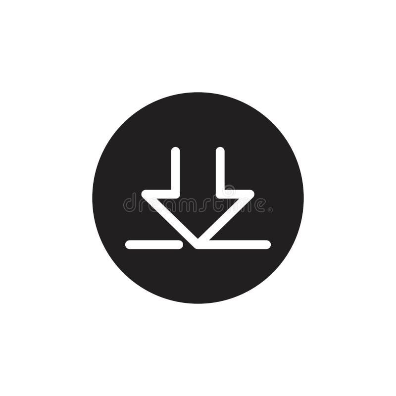 Download icon vector symbol illustration design template stock illustration