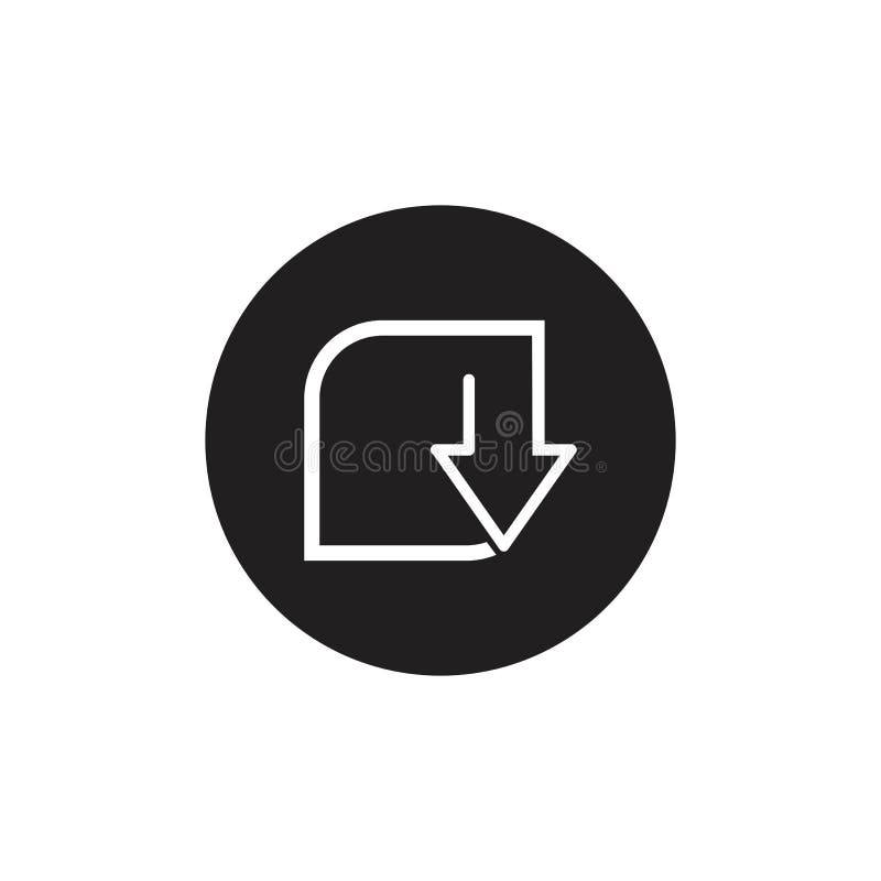Download icon vector symbol illustration design template royalty free illustration