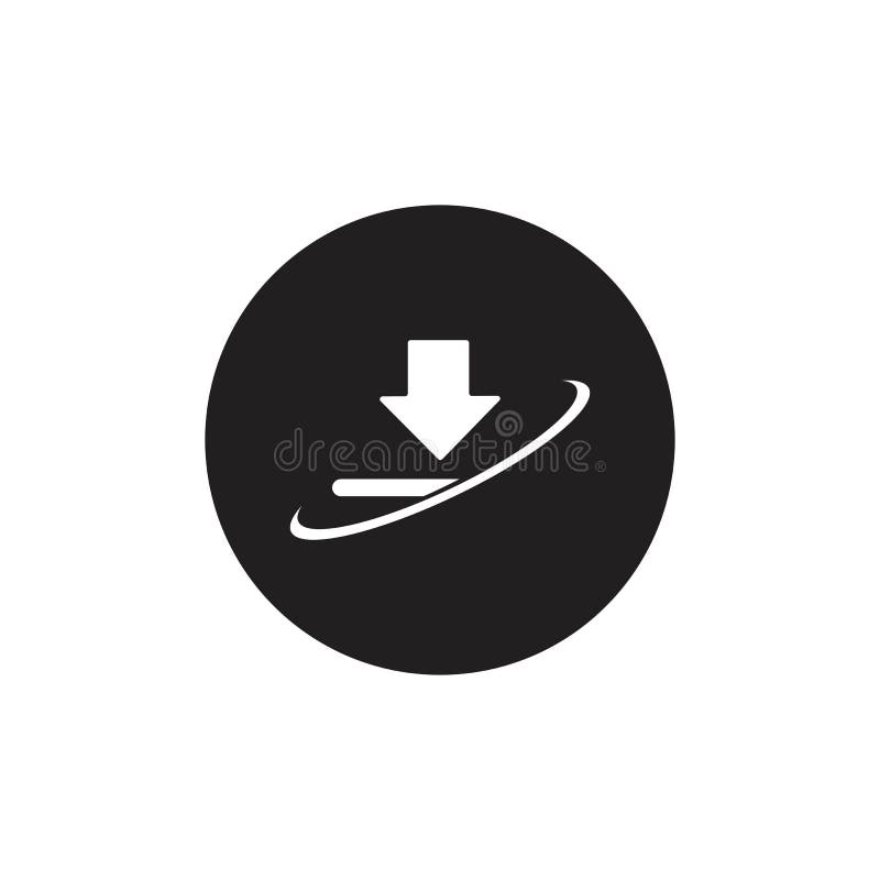 Download icon vector symbol illustration design template stock illustration
