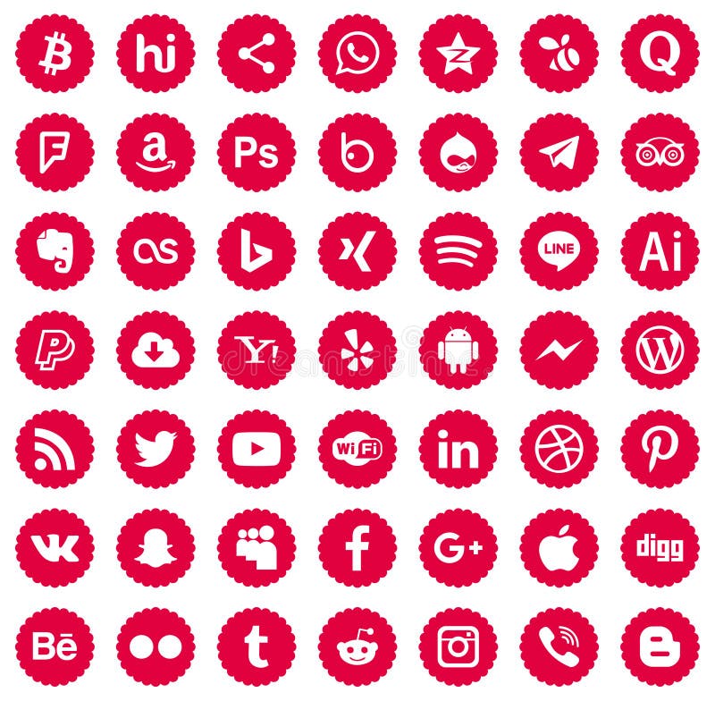 Download Icons social media Colors eps10 Vectors transparent new facebook twitter Blogger YouTube PayPal linkedin Apple iPhone Messenger Illustrator Photoshop Telegram WhatsApp Viber Snapchat LINE Instagram Tumblr Pinterest Flickr Reddit