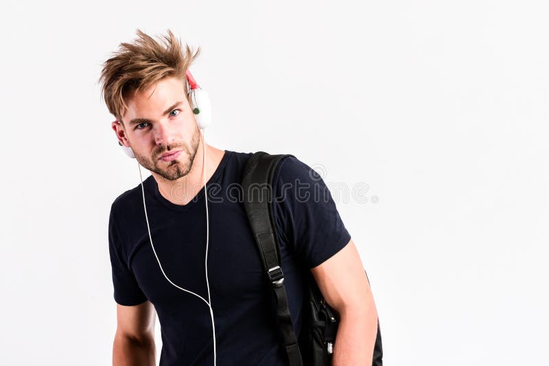 Download Music Application. Man Tousled Hairstyle Wear Plastic Earphones Gadget Stock Image - Image of student, sound: 175516539 Download Music Application. Man Tousled Hairstyle Wear Plastic Earphones Gadget Stock Image - Image of student, sound: 175516539