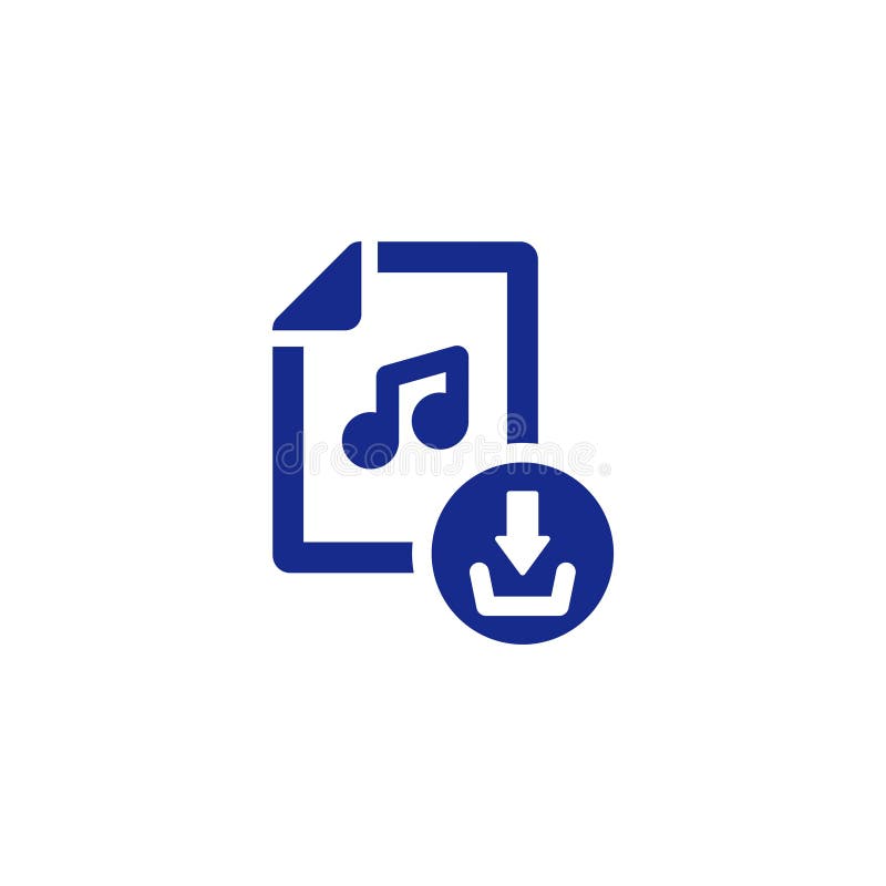 Download music file stock illustration