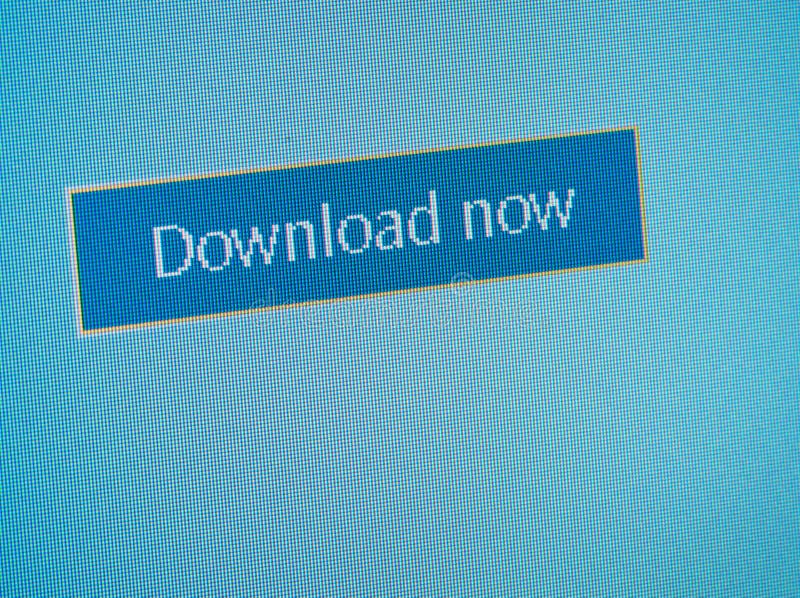 Download now button on screen close-up.