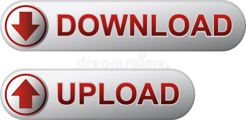 Download- und Antriebskrafttasten lizenzfreie abbildung Download- und Antriebskrafttasten lizenzfreie abbildung