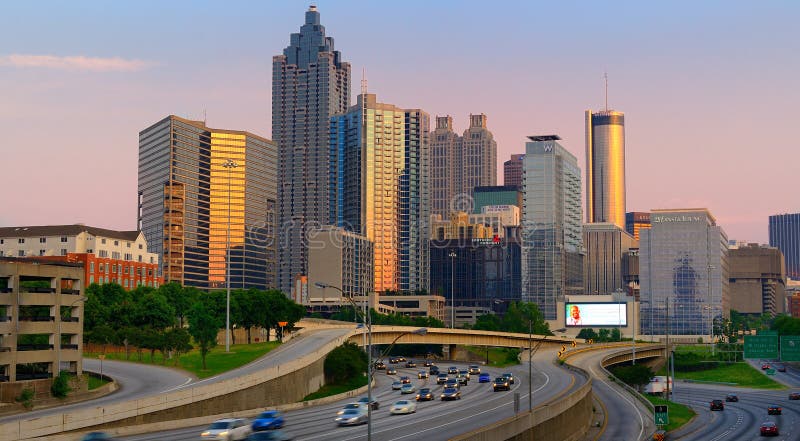 Downtown Atlanta Skyline stock photography Downtown Atlanta Skyline stock photography