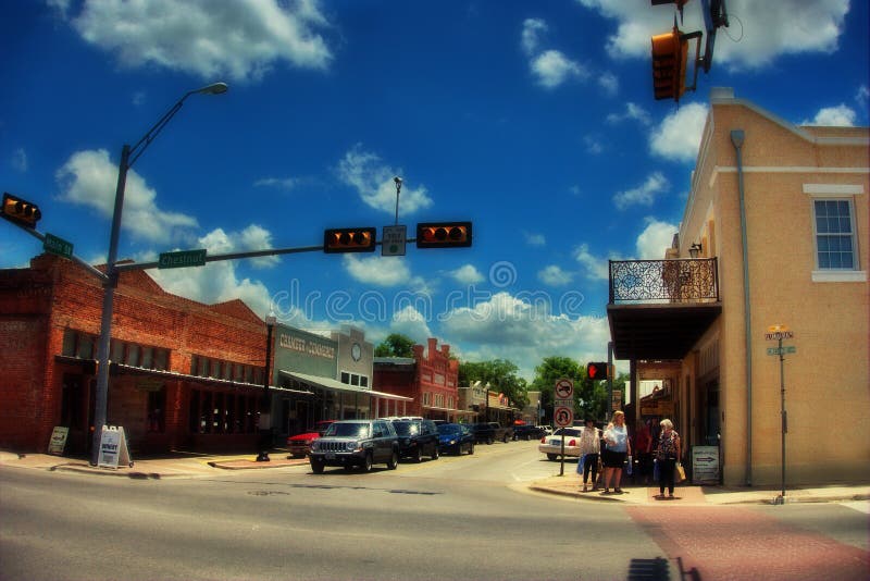 Old building in Bastrop stock photo. Image of office 57110124