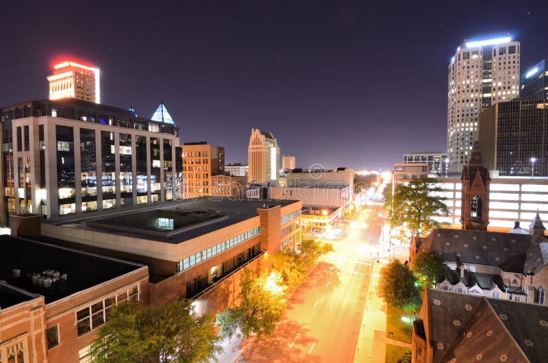 Downtown Birmingham stock photo