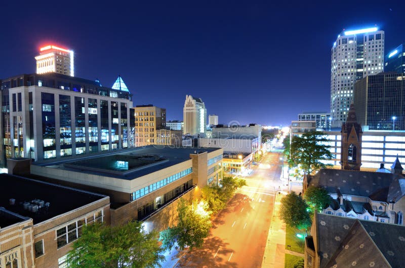 Downtown Birmingham stock photography