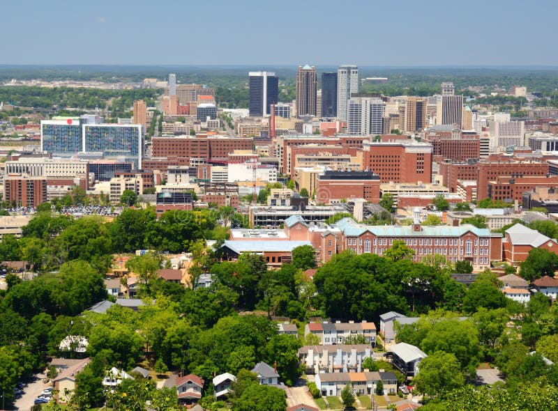 Downtown Birmingham, Alabama stock photo