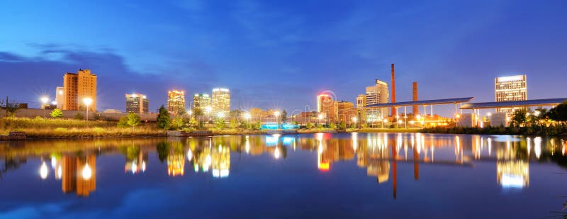 Downtown Birmingham, Alabama royalty free stock photo