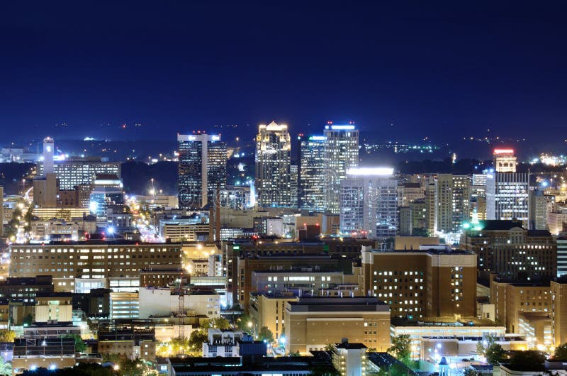 Downtown Birmingham, Alabama stock photos