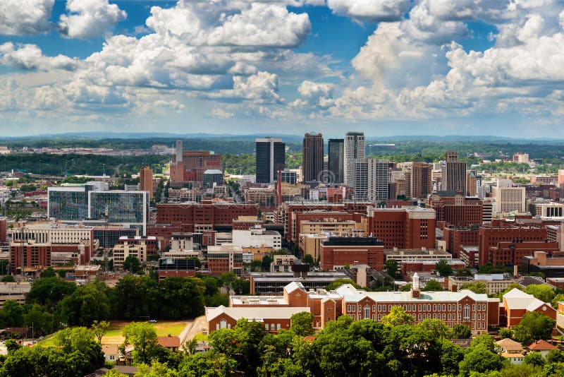 Downtown Birmingham, Alabama stock image