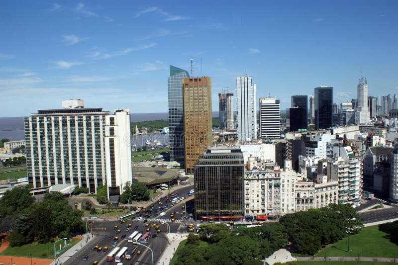 Downtown Buenos Aires royalty free stock image