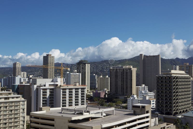 Downtown buildings in Hawaii Daytime