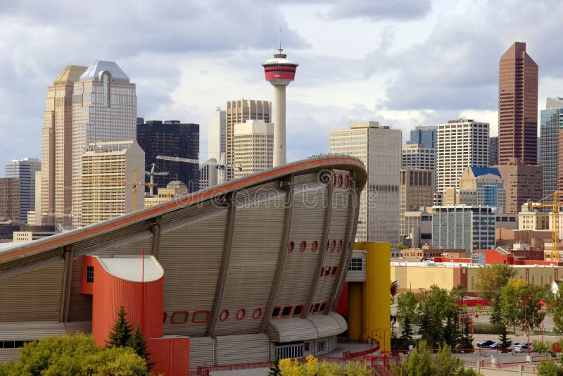 Downtown Calgary royalty free stock images