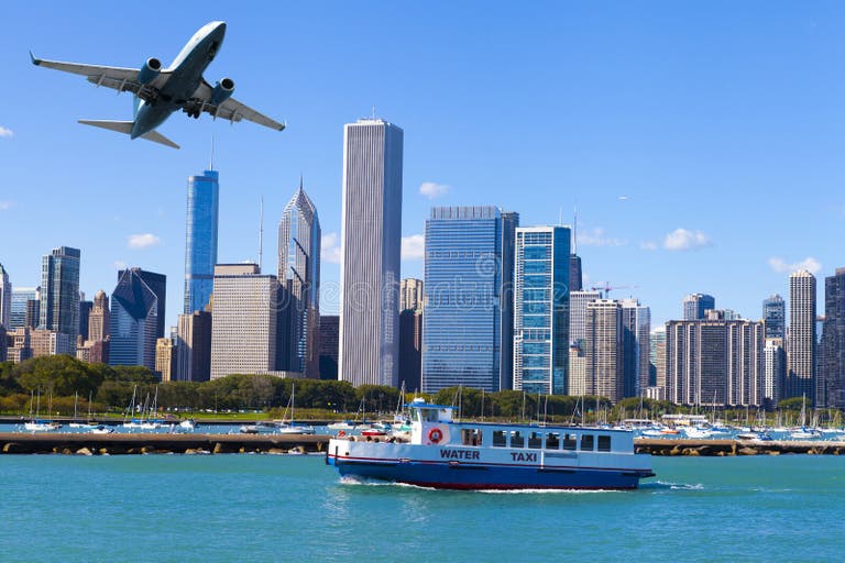 104 Chicago Airport Skyline Stock Photos Free & RoyaltyFree Stock