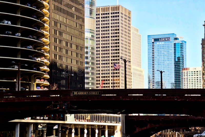 Downtown View of Chicago River