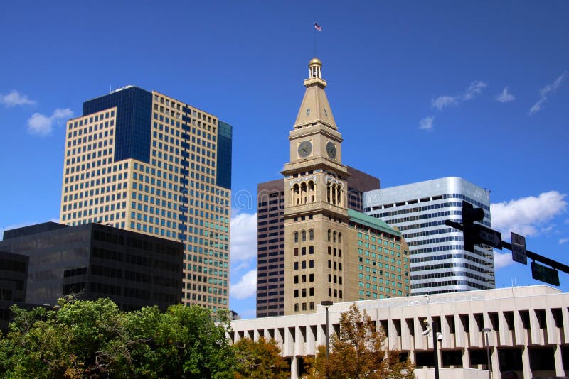 Downtown Denver stock photography
