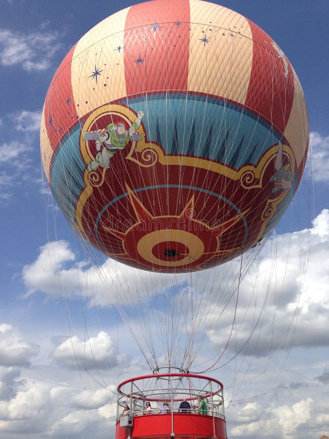 Hot Air Balloon At Downtown Disney Editorial Photography Image of