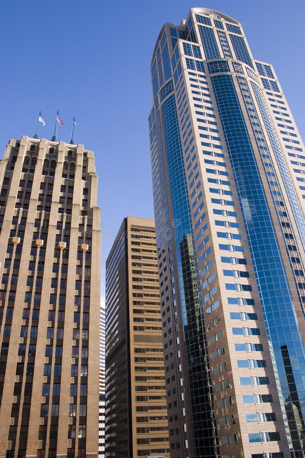 Downtown High Rise stock photo. Image of business, office 2286932