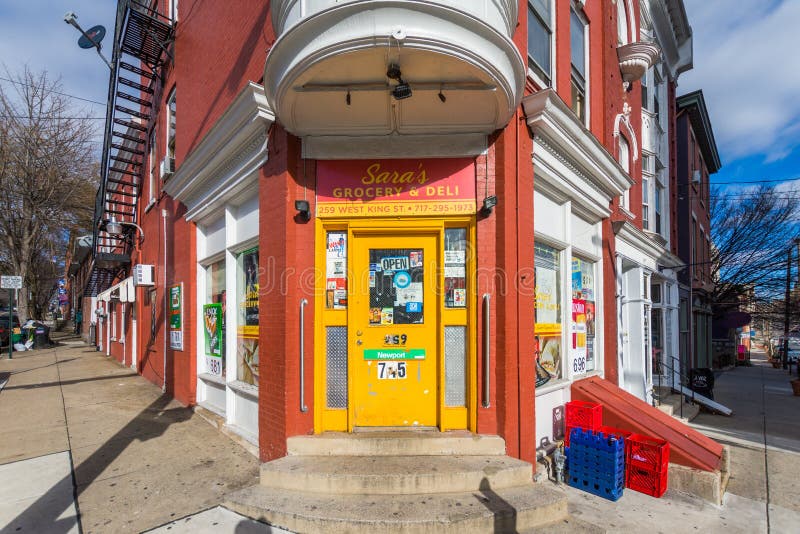 Downtown Historic Lancaster, Pennsylvania during Christmas Time Stock Photo Image of outdoors