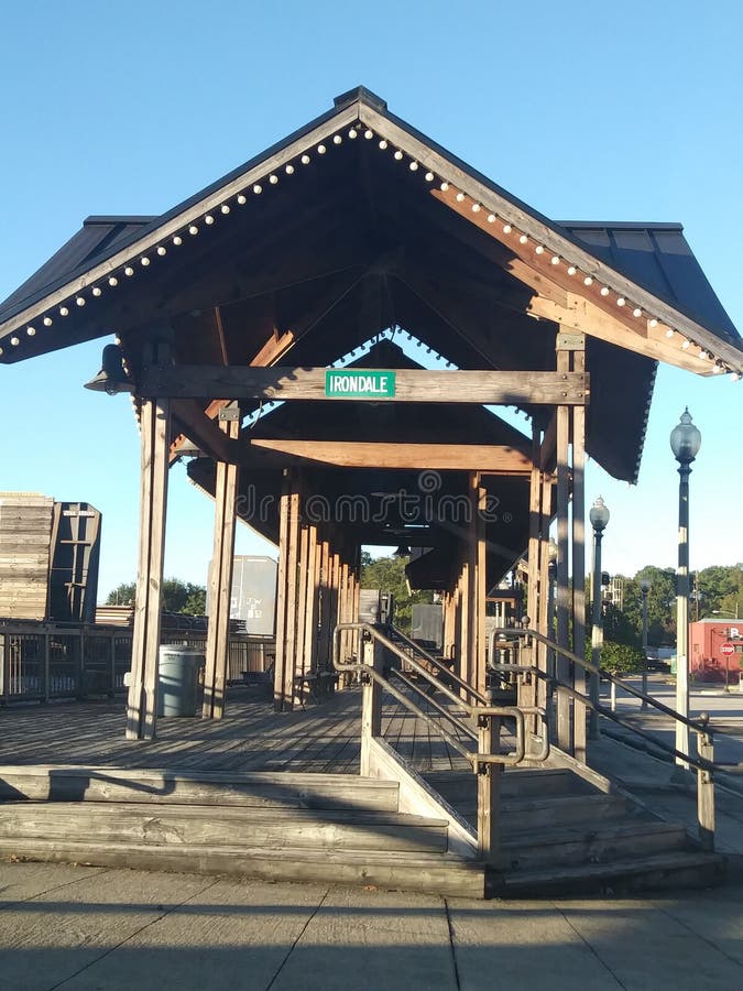 Downtown Irondale stock image. Image of stop, irondale 137635815