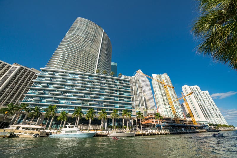 Photo of the River Landing Apartments Miami Under Construction Near Completion Editorial Stock