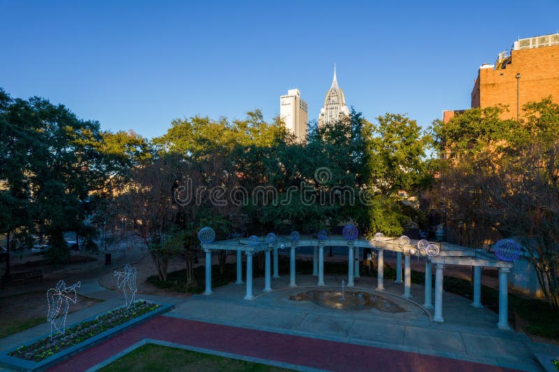Mobile, Alabama Skyline in December Editorial Image Image of