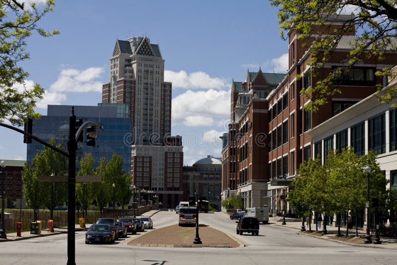 Downtown Providence, Rhode Island stock images