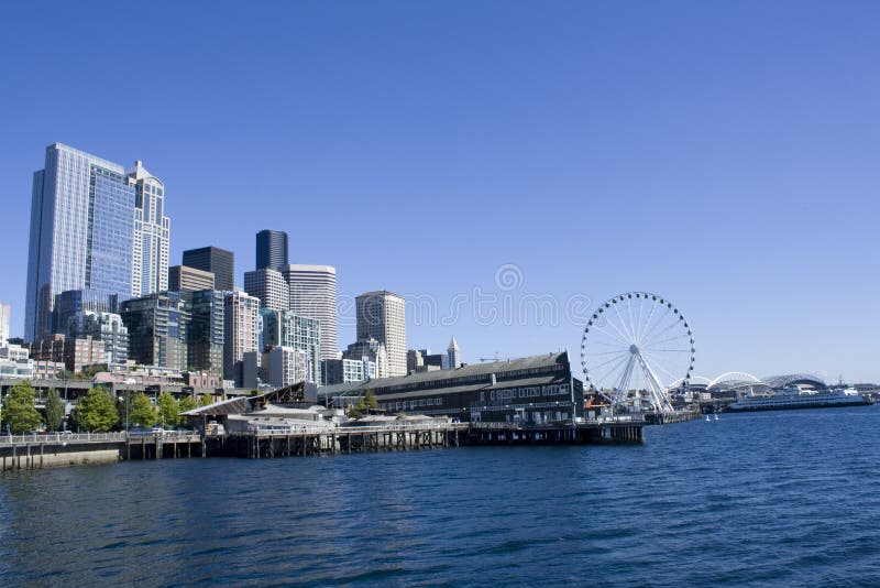 Downtown Seattle Waterfront stock photos