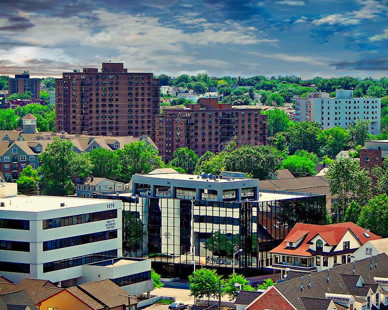 Downtown Stamford, Connecticut Editorial Image Image of america, trees 246549330