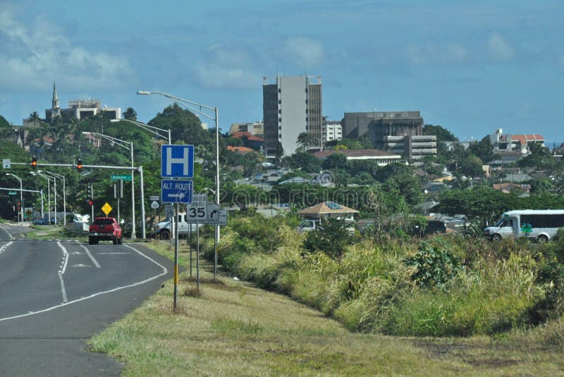Downtown Wailuku Stock Photo Image 45714460