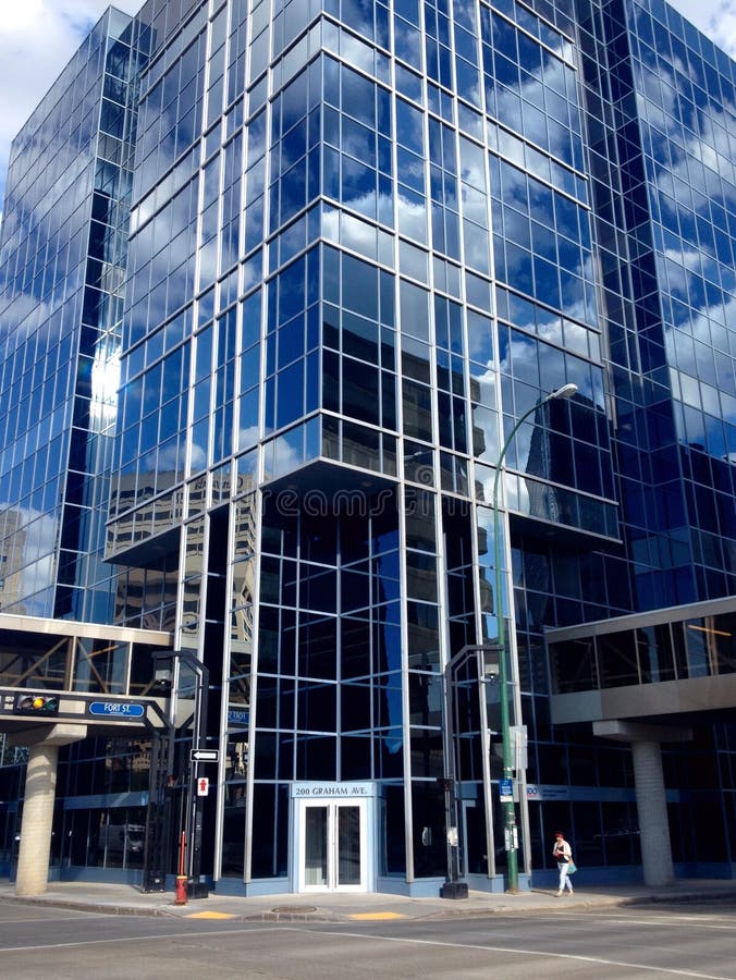 Downtown Winnipeg stock image