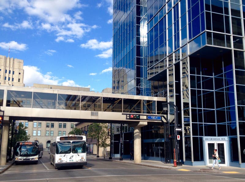 Downtown Winnipeg stock photos