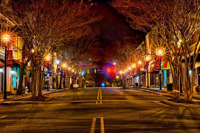 Downtown york south carolina the white rose city at christmas ti