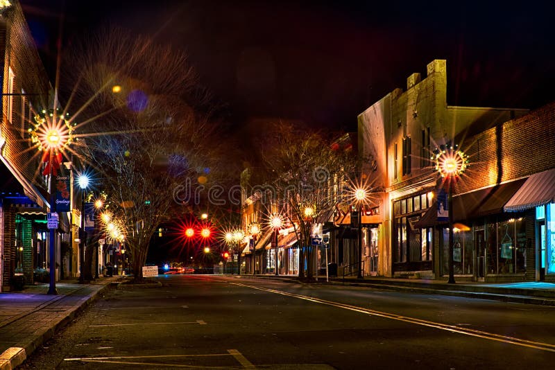 Downtown york south carolina the white rose city at christmas ti