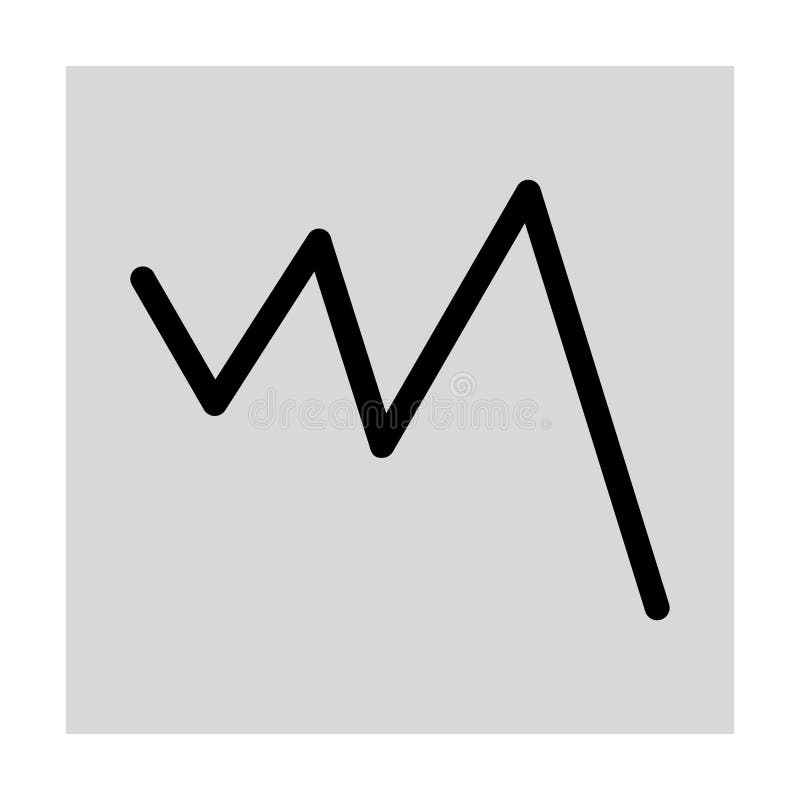 Chart Decrease Graph.Sales Chart Report.Stock Market Trend Stock Vector ...