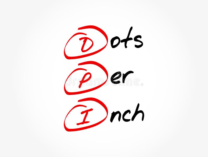 DPI Dots Per Inch is a Measure of Spatial Printing, Video or Image
