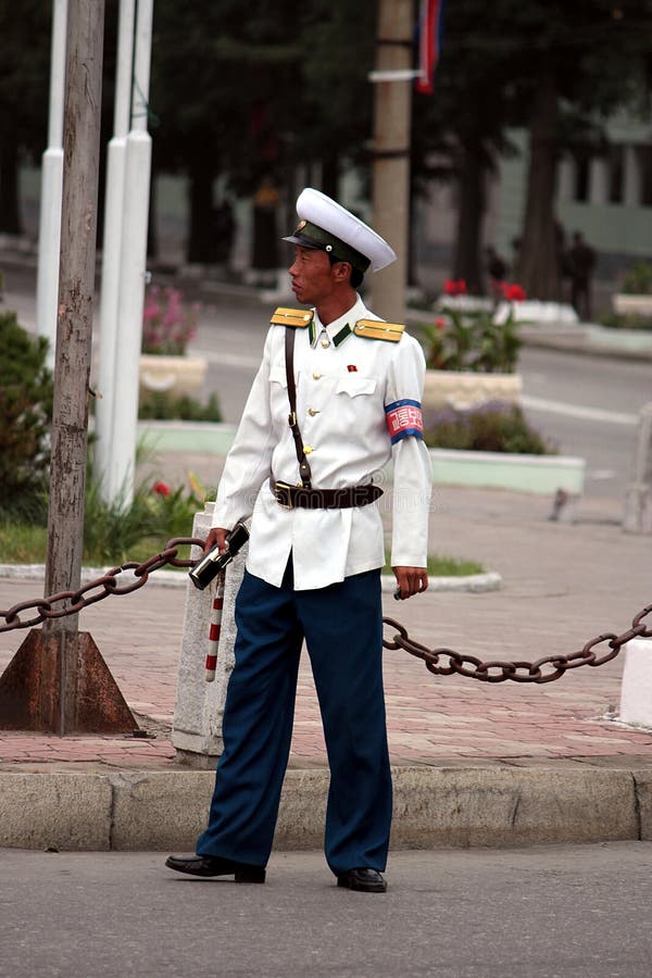 dprk Korea męska północy policja kupczy fotografia stock dprk Korea męska północy policja kupczy fotografia stock